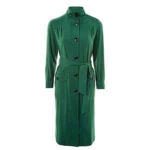 TOPSHOP GREEN DUSTER COAT